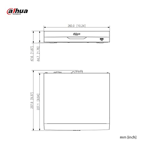 Dahua XVR5104HS-4KL-I3 Enregistreur vidéo numérique 4CH Penta-brid 4K Value/5MP Compact 1U 1HDD WizSense