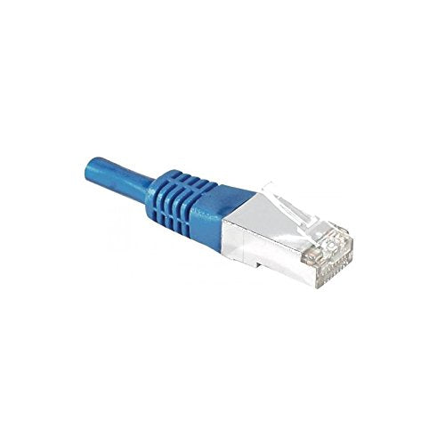 Cordon RJ45 catégorie 6 S/FTP bleu - 0,15 m