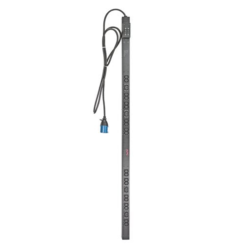 APC Basic Rack PDU Zero U Rack AC 230V input IEC 60309 output connectors 24 power IEC 60320 C13 IEC 60320 C19 0U 3.1m cord BK