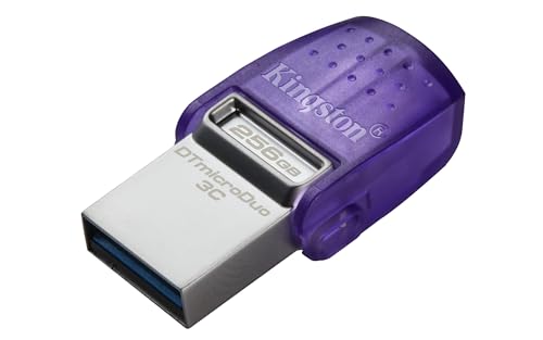 KINGSTON 256Go DataTraveler microDuo 3C 200MB/s dual USB-A + USB-C