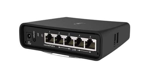 Mikrotik hAP ac2 Noir Connexion Ethernet, supportant l'alimentation via ce port (PoE)