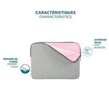 MOBILIS Housse d ordinateur portable Skin 12.5-14   - Gris/Rose