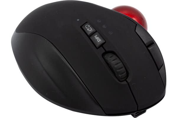 DACOMEX Souris trackball TM350-WBT 2,4Ghz et Bluetooth rechargeable