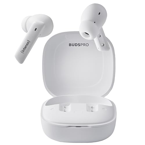 INTENSO Ecouteurs BUDS PLUS sans fil, blancs