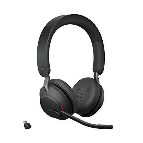 Jabra Evolve2 65, UC Stereo Casque Sans fil Arceau Bureau/Centre d'appels USB Type-C Bluetooth Noir