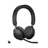 Jabra Evolve2 65, UC Stereo Casque Sans fil Arceau Bureau/Centre d'appels USB Type-C Bluetooth Noir