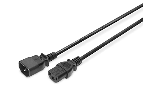 DIGITUS Rallonge d'alimentation - 1,2 m - IEC C14 - IEC C13 - H05VV-F3G - 250 V - 10 A