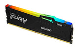 KINGSTON 16Go 6400MT/s DDR5 CL32 DIMM FURY Beast RGB XMP