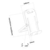 NEOMOUNTS TABLET-UN200WHITE Support de bureau pour tablette 7-10p - universel