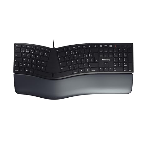 CHERRY Clavier KC 4500 ERGO USB, Belge noir