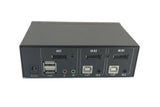 DEXLAN KVM Switch DisplayPort 4K/USB/Audio 2 ports + câbles