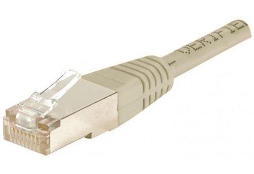 Cordon RJ45 catégorie 5e F/UTP gris CCA - 1 m