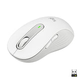 LOGITECH Signature M650 Mouse optical 5 buttons wireless Bluetooth 2.4 GHz Bolt USB receiver off-white