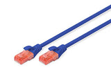 DIGITUS Câbles de brassage CAT 6 U/UTP - 0,5 m - Cat6 - U/UTP (UTP) - RJ-45 - RJ-45