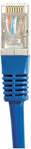 Cordon RJ45 catégorie 6A S/FTP bleu - 3 m