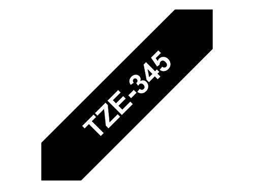 Tape/18mm white on black f P-Touch
