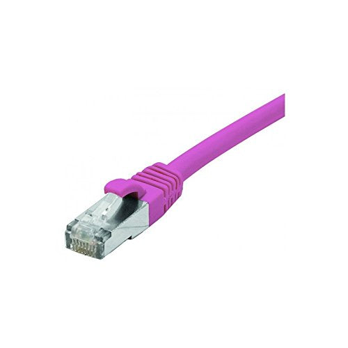 Cordon RJ45 catégorie 6 F/UTP LSOH snagless rose - 15 m