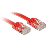 LINDY Cat.6 U/UTP Flat Patch Cable Red 0.3m Without Shielding