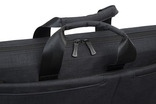 Sacoche business 5 poches 17.3", Polyester ECO  noir chambré