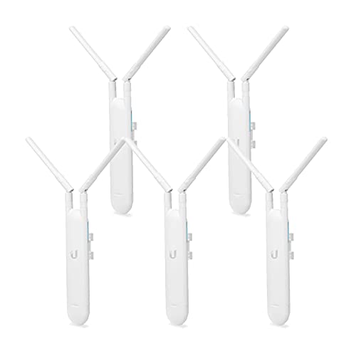 Ubiquiti UAP-AC-M-5 Networks 5x Unifi AC Mesh 867 Mbit/s Blanc Connexion Ethernet, supportant l'alimentation via ce port (PoE) (5-pack)