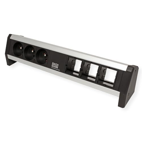 BACHMANN Bandeau modulaire DESK 1 3 prises + 3 emplacements