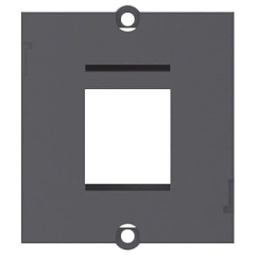 BACHMANN Plastron vide 1 embase keystone (RJ45, USB, HDMI)