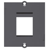 BACHMANN Plastron vide 1 embase keystone (RJ45, USB, HDMI)