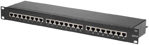 Panneau de brassage 19" 1U 24 ports CAT6 STP