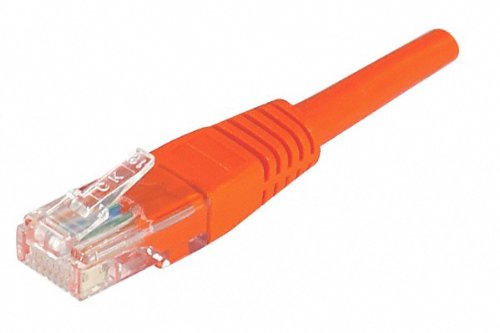 Cordon RJ45 catégorie 5e U/UTP rouge - 0,5 m