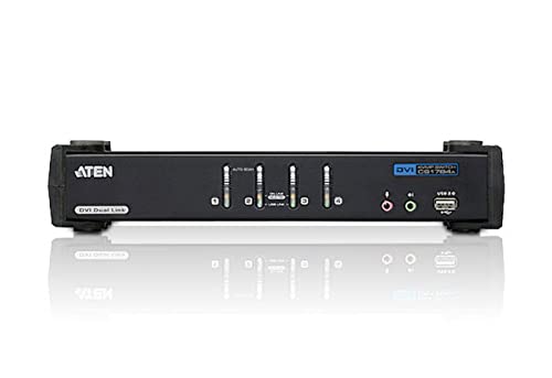 ATEN 4-Port USB DVI Dual Link/Audio KVMP Switch
