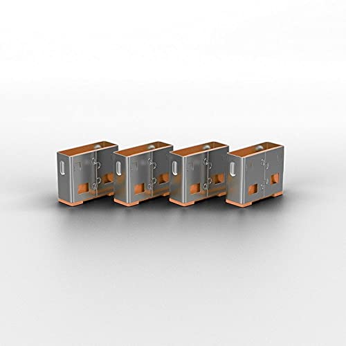 LINDY Clé USB et 4 bloqueurs de ports USB Orange