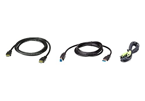 ATEN 2L-7D02UHX3 Kit de cable USB HDMI Audio 1,8m