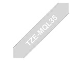 BROTHER P-TOUCH TZE-741 noir sur vert 18mm