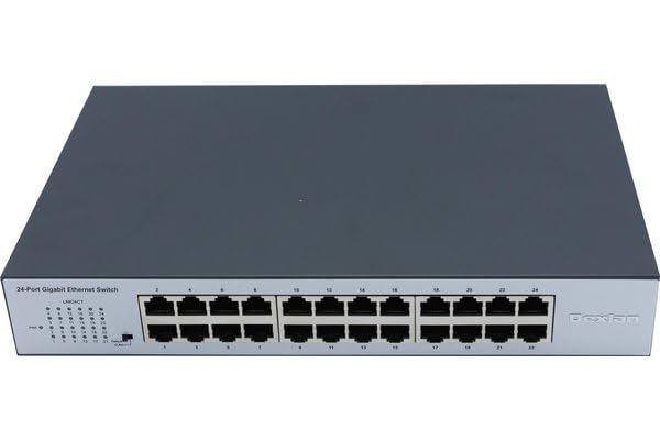 DEXLAN SWITCH 24 Port Gigabit Rackable Fanless + Vlan