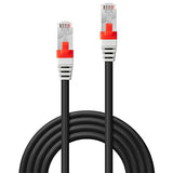 LINDY S/FTP Cat.6A Cable Black 0.5m LOSH incl. Testprotocol