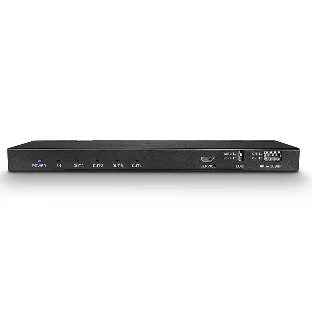 LINDY 4 Port HDMI 2.0 4K60 Splitter - 18GBit/s HDMI 2.0 with Audio