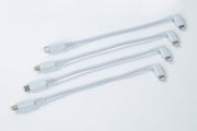LOCKNCHARGE Lot de 4 cordons USB-C vers Lightning MFi coudés 0,185 m