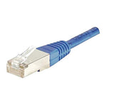 Cordon RJ45 catégorie 5e F/UTP bleu CCA - 1 m