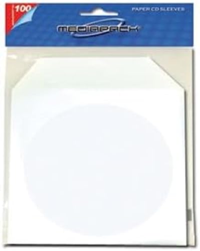 100 pochettes papier avec fenetre et rabat 1CD pack 100