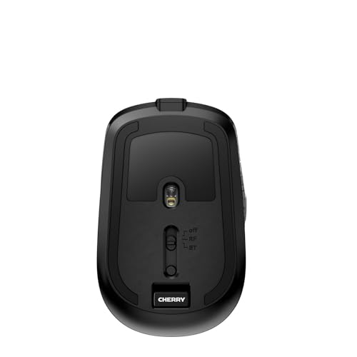 CHERRY Souris MW 8C ADVANCED sans fil USB & Bluetooth noire/argent rechargeable
