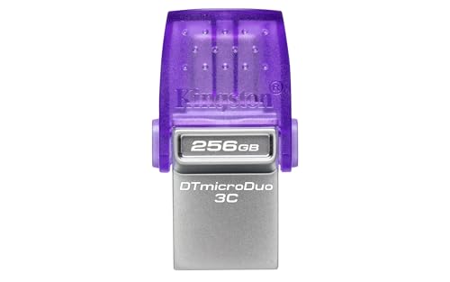 KINGSTON 256Go DataTraveler microDuo 3C 200MB/s dual USB-A + USB-C