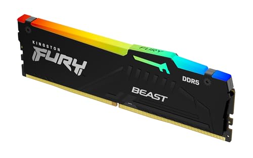 KINGSTON 32Go 6800MT/s DDR5 CL34 DIMM Kit of 2 FURY Beast White RGB EXPO