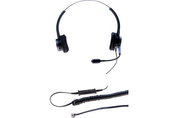 DACOMEX Perle - casque téléphone binaural micro Flex antibruit
