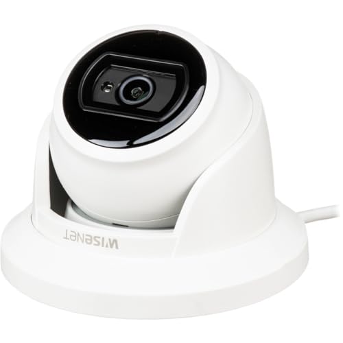 Wisenet Q network IR outdoor vandal flateye camera,5MP