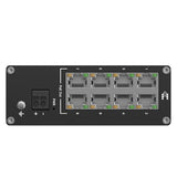 Teltonika NETWORKS TSW040 8-Port PoE+ Switch Non-géré Fast Ethernet (10/100) Connexion Ethernet, supportant l'alimentation via ce port (PoE) Noir