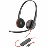 POLY Blackwire C3220 casque USB-C + Housse - 2 écouteurs