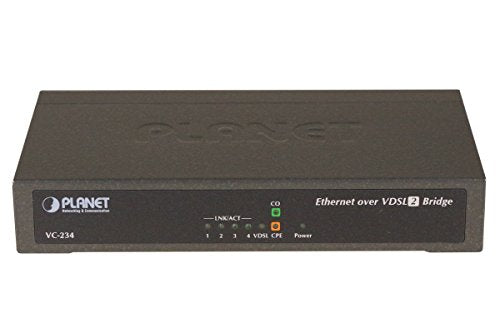 Planet VC-234 convert. VDSL2 RJ11 30a switch 4 ports RJ45