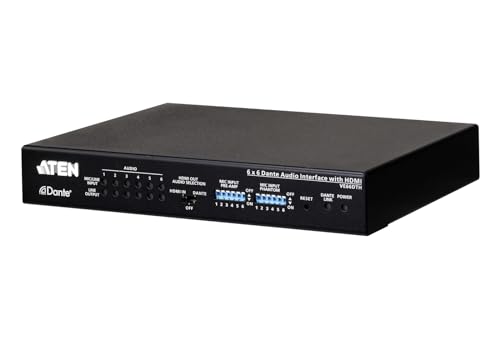 ATEN PREMIUM VE66DTH Interface audio Dante 6 x 6 avec HDMI