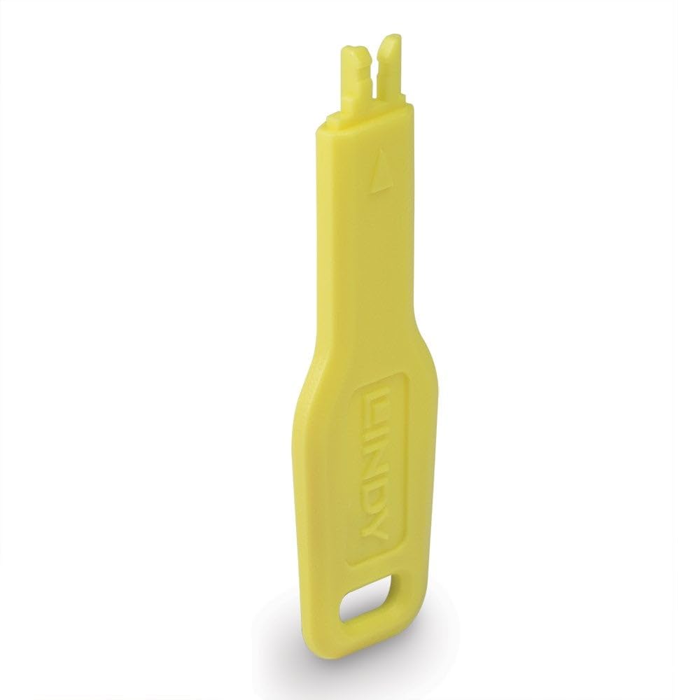 LINDY RJ45 Port Blocker key yellow