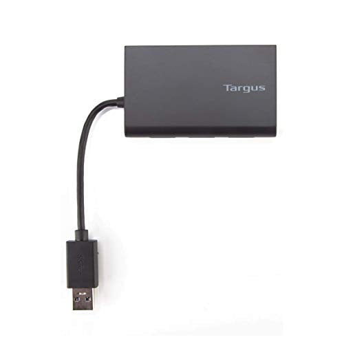 TARGUS Concentrateur USB 3.0 - 3 Ports + 1 Port Gigabit Ethernet  - Noir